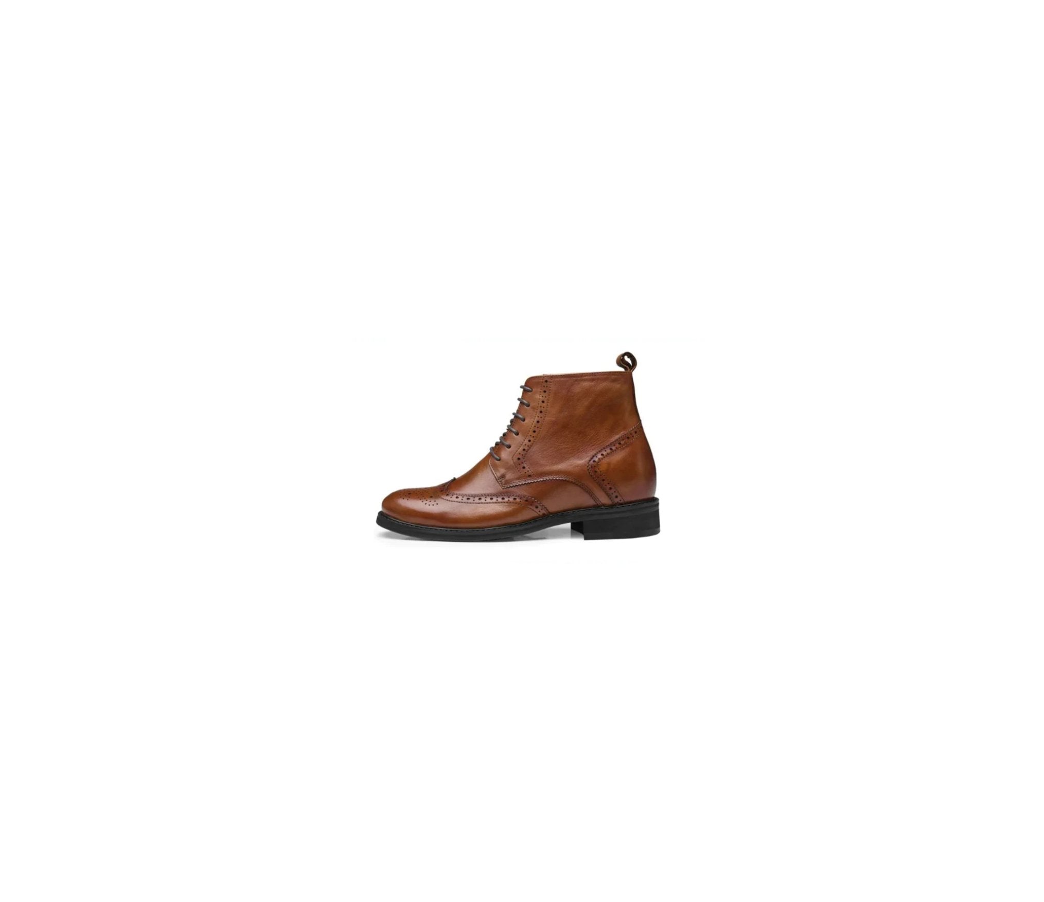 Mens Elevated Wingtip Boots