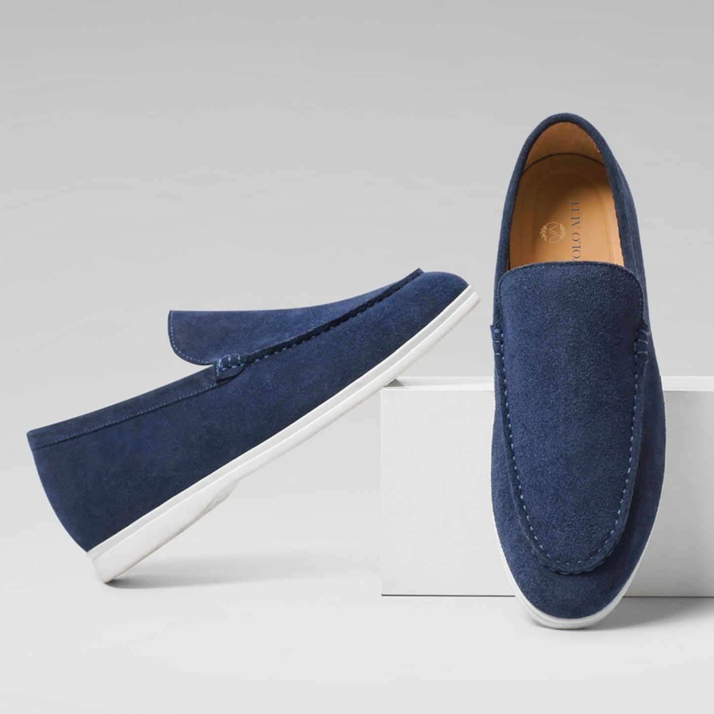 Volo Alte Santorini Blue Height Increasing Loafers